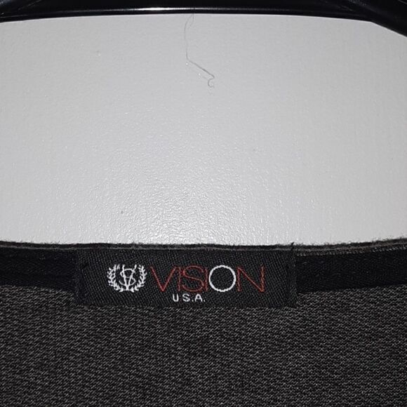 Vision Apparel Color Block Open Cardigan Size Medium - Picture 3 of 5